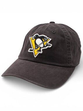 NHL Pittsburgh Penguins Patch Dad Hat Under Brim Art Adjustable Buckle Strap